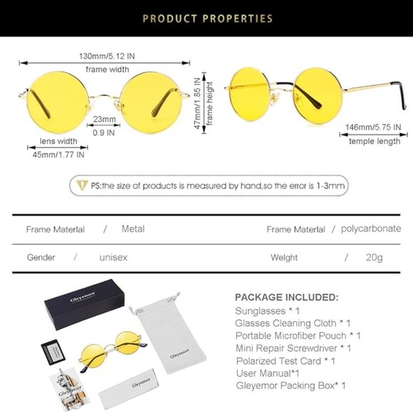 Polarized Round Sunglasses